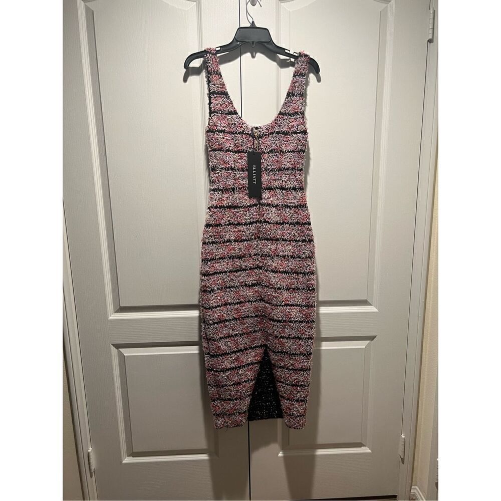ELLIATT COLLECTIVE EURODANCE DRESS knit midi dress size S NWT$350 - Picture 7 of 9
